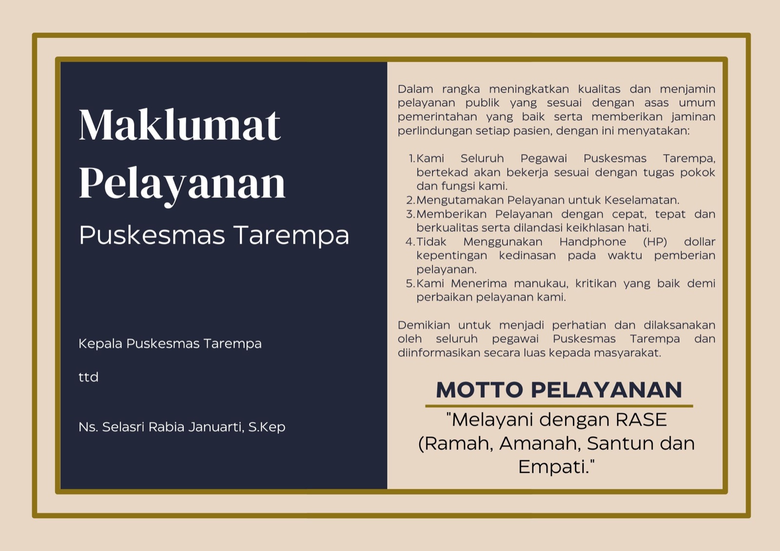 Maklumat Pelayanan